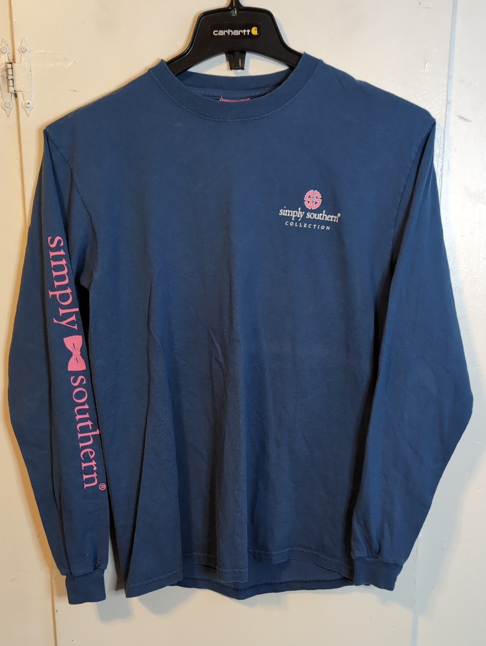 Simply Southern Sisters Cactus Cat Long Sleeve Tee womens Medium - Picture 3 of 6
